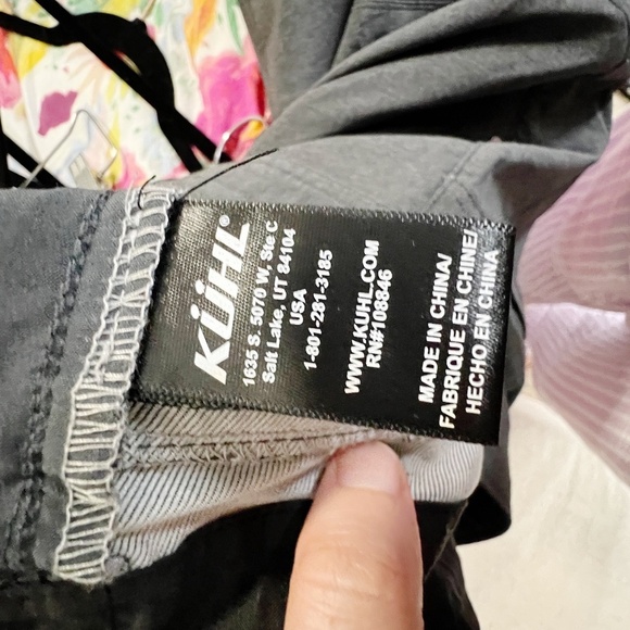 Kuhl RENEGADE SHORTS Size 36 Charcoal Grey 10" inseam - Picture 8 of 9